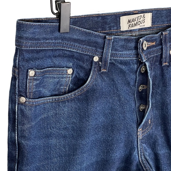 Naked & Famous Jeans Mens 33 x 33 MassDrop Weird Guy Tapered Leg Selvedge Denim - Picture 3 of 10